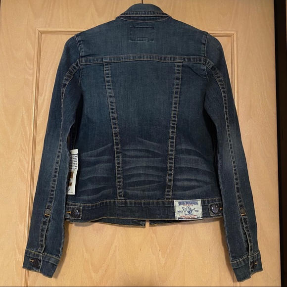 Brand New TRUE RELIGION Trucker Denim Jacket - Picture 2 of 9